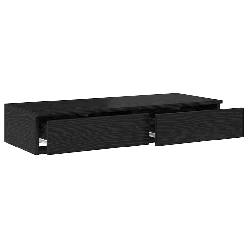 Bed Drawers Black Oak 90 x 36.5 x 16.5 cm Engineered Wood