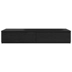 Bed Drawers Black Oak 90 x 36.5 x 16.5 cm Engineered Wood
