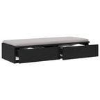 Bed Drawers Black Oak 90 x 36.5 x 16.5 cm Engineered Wood