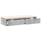 Bed Drawers Concrete Grey 90 x 36.5 x 16.5 cm Engineered Wood