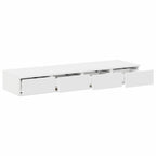 Bed Drawers White 120 x 36.5 x 16.5 cm Engineered Wood