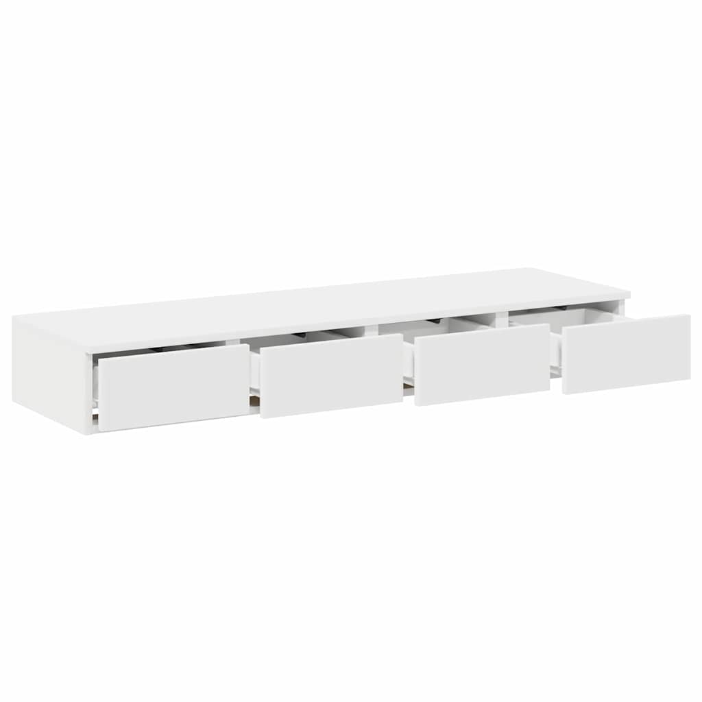 Bed Drawers White 120 x 36.5 x 16.5 cm Engineered Wood