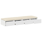 Bed Drawers White 120 x 36.5 x 16.5 cm Engineered Wood