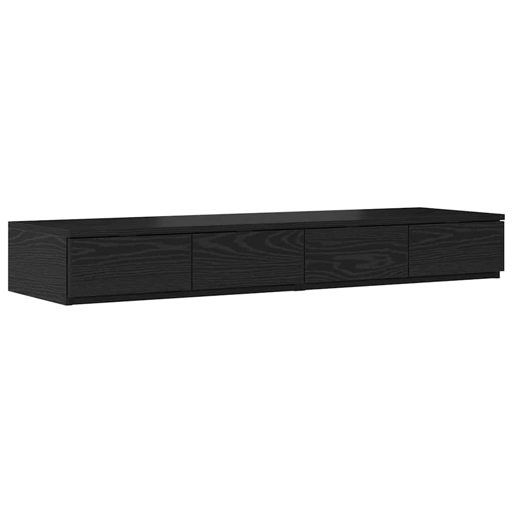 Bed Drawers Black Oak 120 x 36.5 x 16.5 cm Engineered Wood