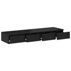 Bed Drawers Black Oak 120 x 36.5 x 16.5 cm Engineered Wood