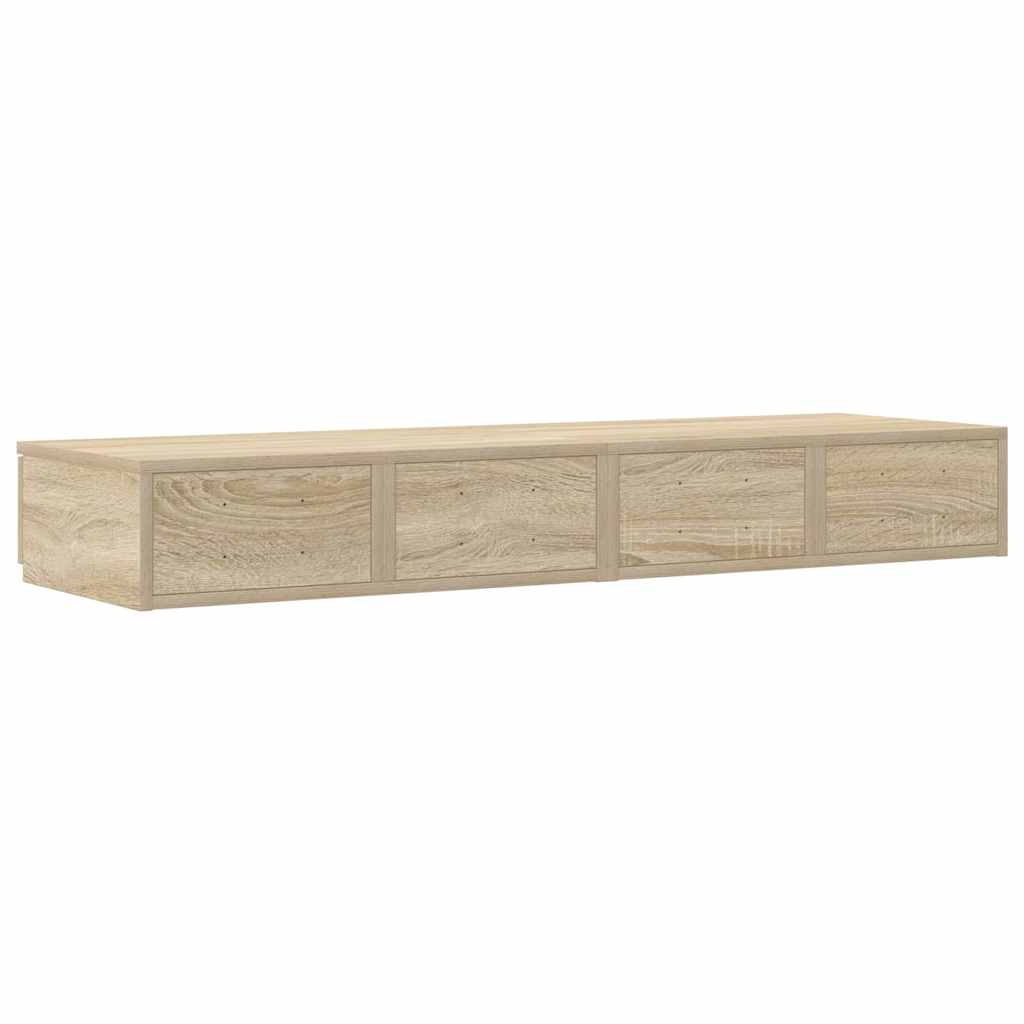 Bed Drawers Sonoma Oak 120 x 36.5 x 16.5 cm Engineered Wood