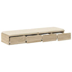 Bed Drawers Sonoma Oak 120 x 36.5 x 16.5 cm Engineered Wood