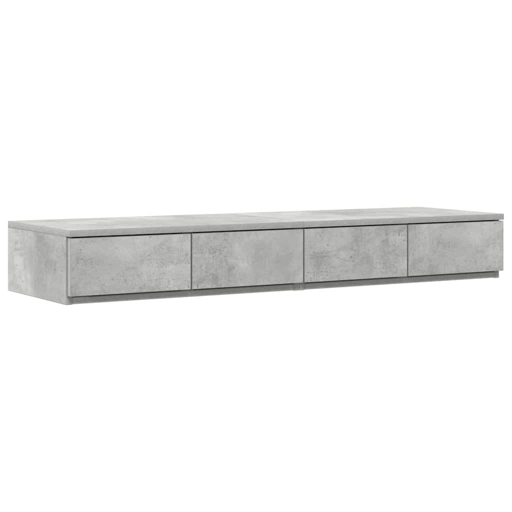 Bed Drawers Concrete Grey 120 x 36.5 x 16.5 cm Engineered Wood