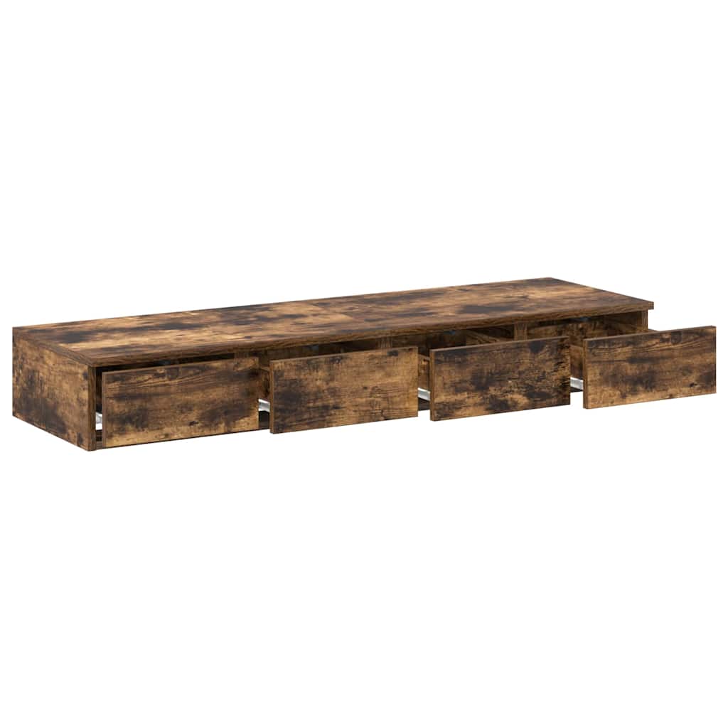 Bed Drawers Smoked Oak 120 x 36.5 x 16.5 cm Engineered Wood