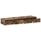 Bed Drawers Smoked Oak 120 x 36.5 x 16.5 cm Engineered Wood