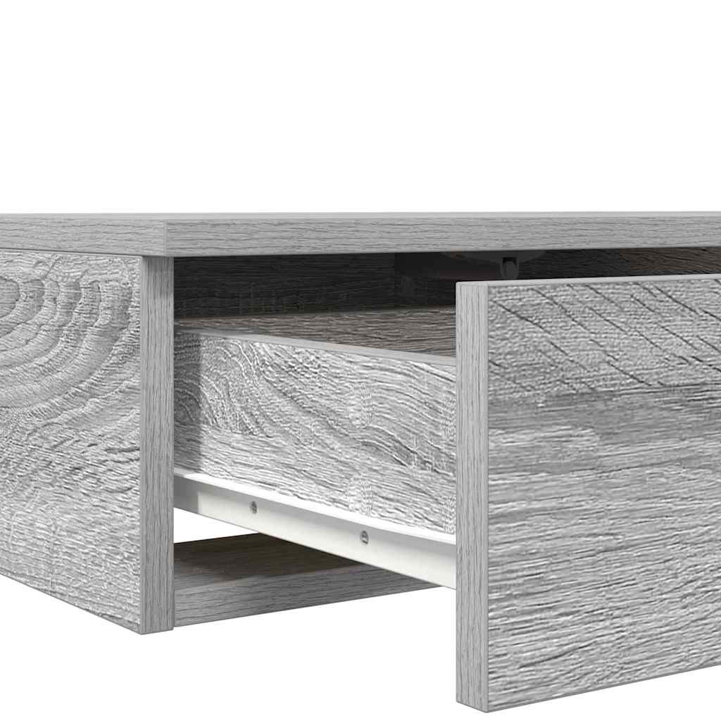 Bed Drawers Grey Sonoma 120 x 36.5 x 16.5 cm Engineered Wood