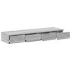 Bed Drawers Grey Sonoma 120 x 36.5 x 16.5 cm Engineered Wood