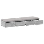Bed Drawers Grey Sonoma 120 x 36.5 x 16.5 cm Engineered Wood