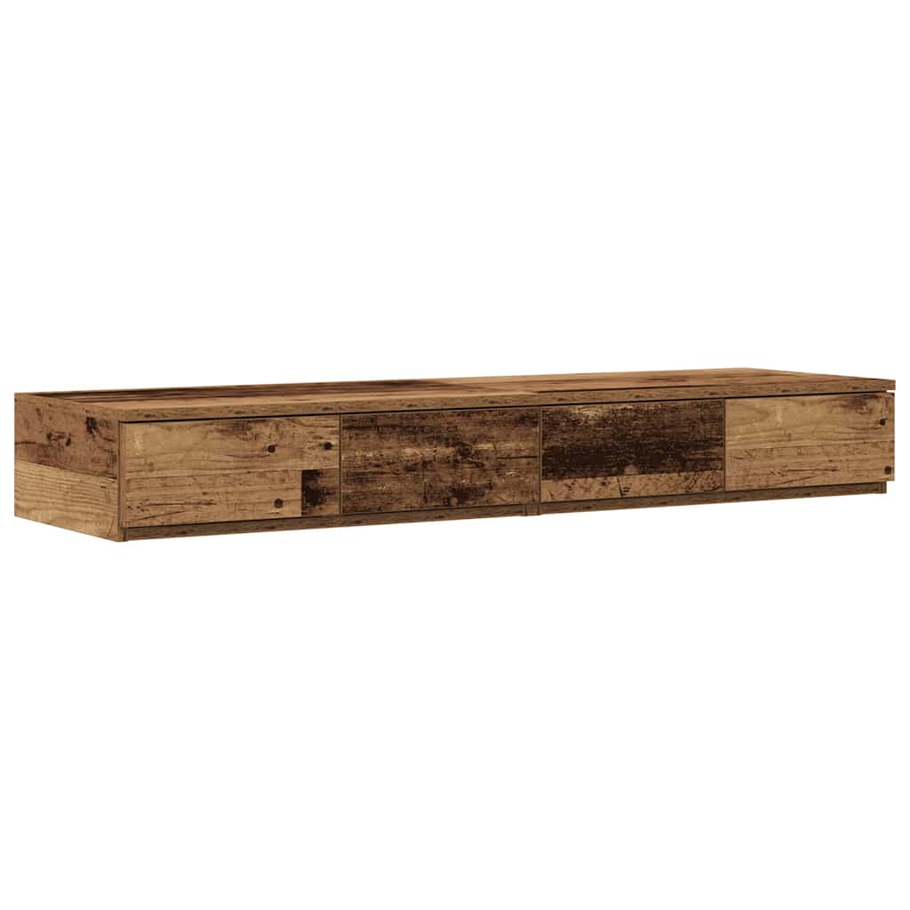 Bed Drawers Old Wood 120 x 36.5 x 16.5 cm Engineered Wood
