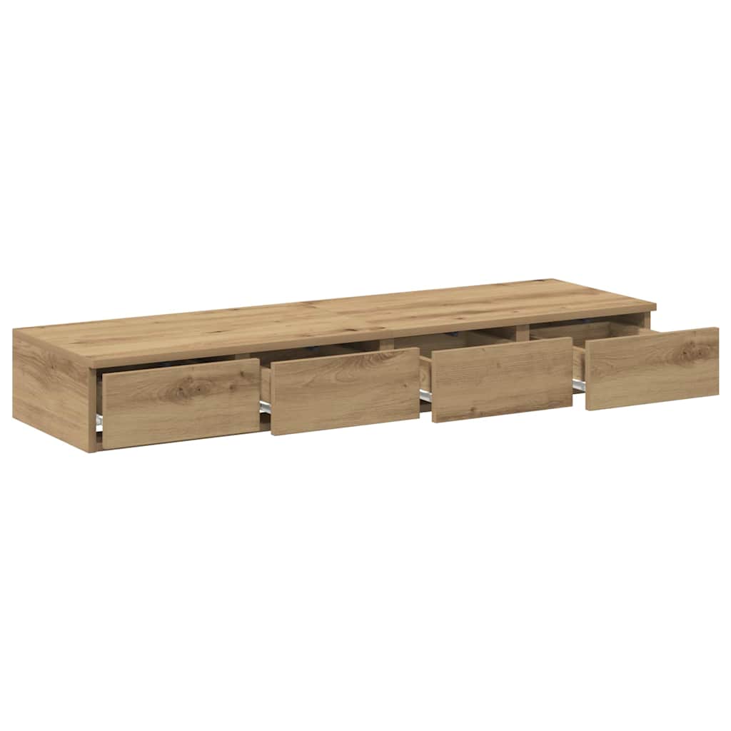Bed Drawers Artisan Oak 120 x 36.5 x 16.5 cm Engineered Wood