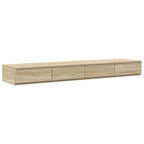 Bed Drawers Sonoma Oak 140 x 36.5 x 16.5 cm Engineered Wood