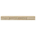Bed Drawers Sonoma Oak 140 x 36.5 x 16.5 cm Engineered Wood