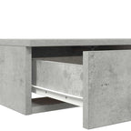 Bed Drawers Concrete Grey 150 x 36.5 x 16.5 cm Engineered Wood