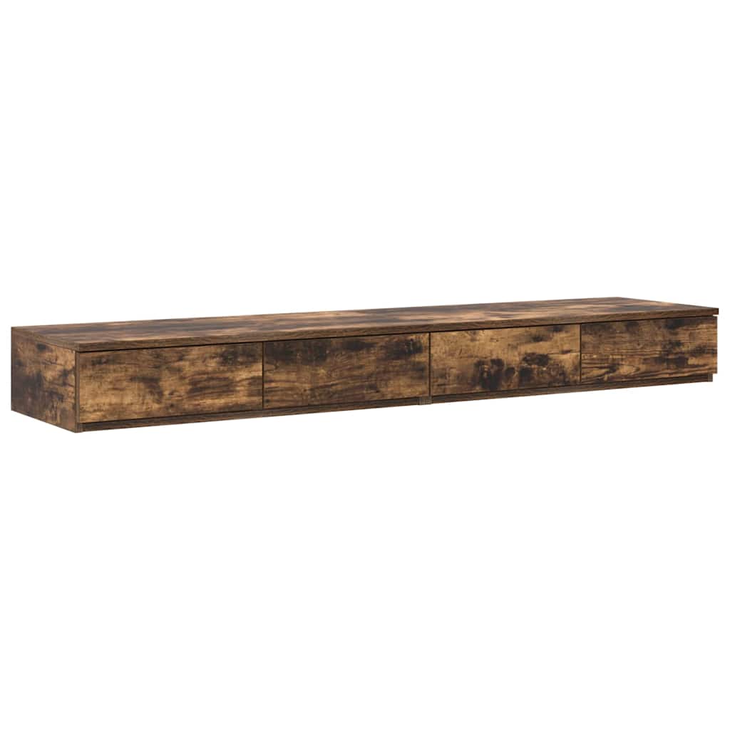 Bed Drawers Smoked Oak 150 x 36.5 x 16.5 cm Engineered Wood