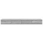 Bed Drawers Grey Sonoma 150 x 36.5 x 16.5 cm Engineered Wood