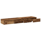 Bed Drawers Old Wood 150 x 36.5 x 16.5 cm Engineered Wood