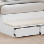 Bed Drawers White 75 x 36.5 x 16.5 cm Engineered Wood