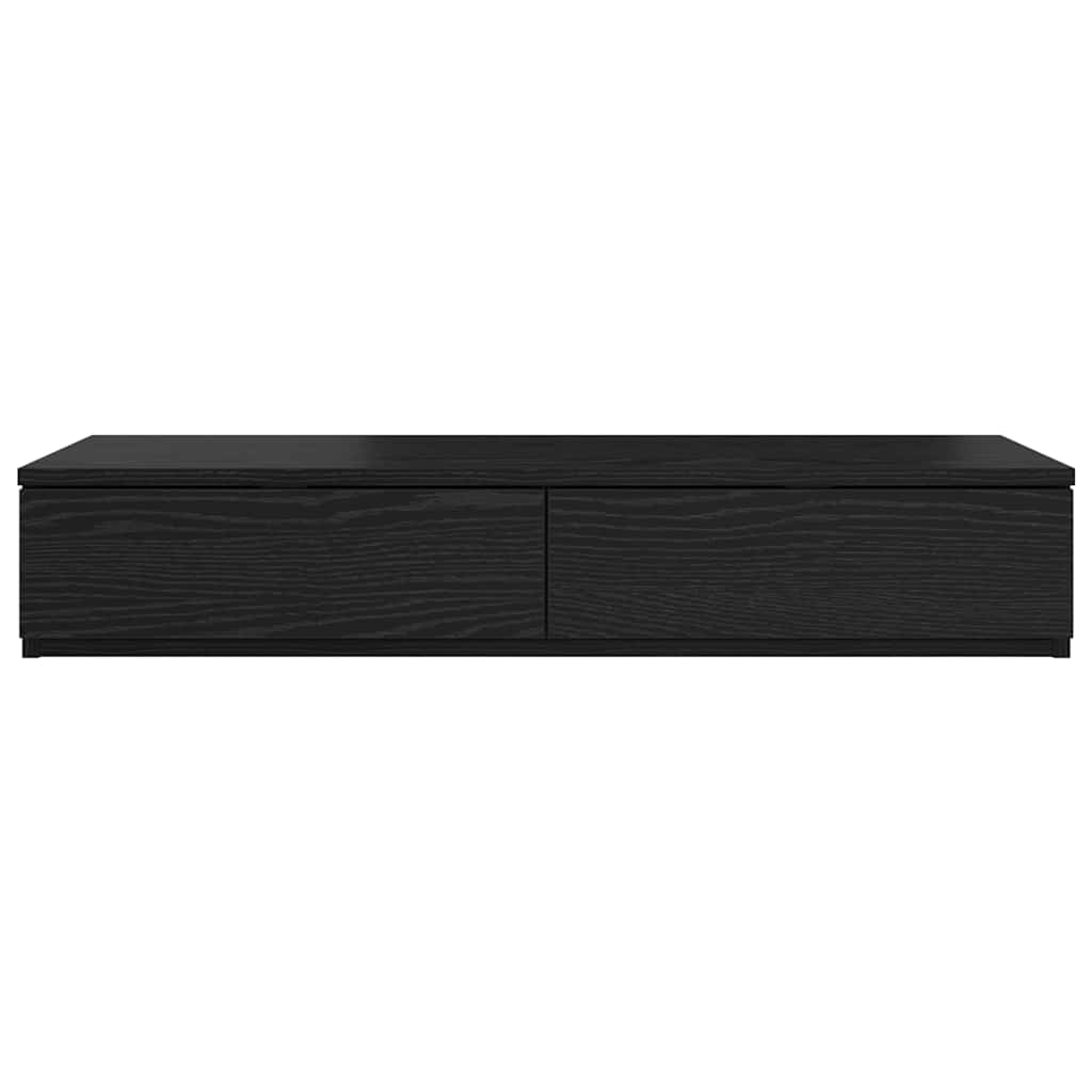 Bed Drawers Black Oak 75 x 36.5 x 16.5 cm Engineered Wood