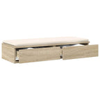 Bed Drawers Sonoma Oak 75 x 36.5 x 16.5 cm Engineered Wood