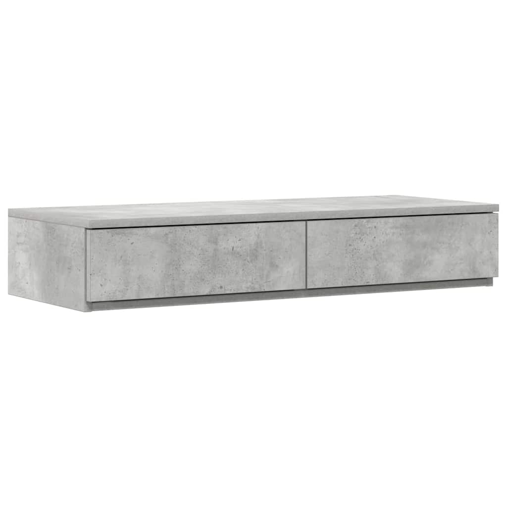 Bed Drawers Concrete Grey 75 x 36.5 x 16.5 cm Engineered Wood