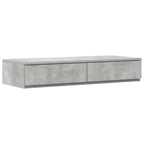 Bed Drawers Concrete Grey 75 x 36.5 x 16.5 cm Engineered Wood