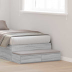 Bed Drawers Grey Sonoma 75 x 36.5 x 16.5 cm Engineered Wood