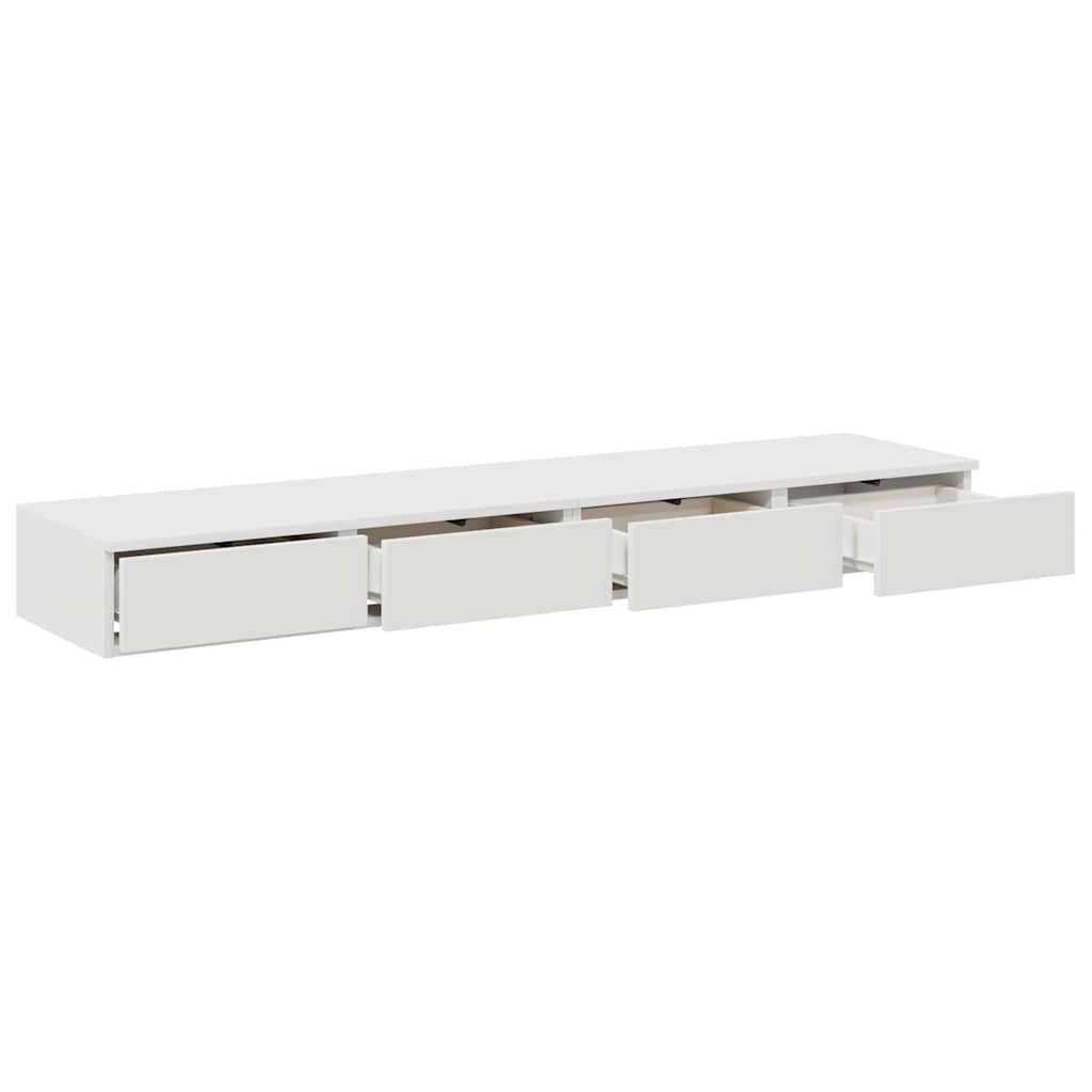 Bed Drawers White 160 x 36.5 x 16.5 cm Engineered Wood