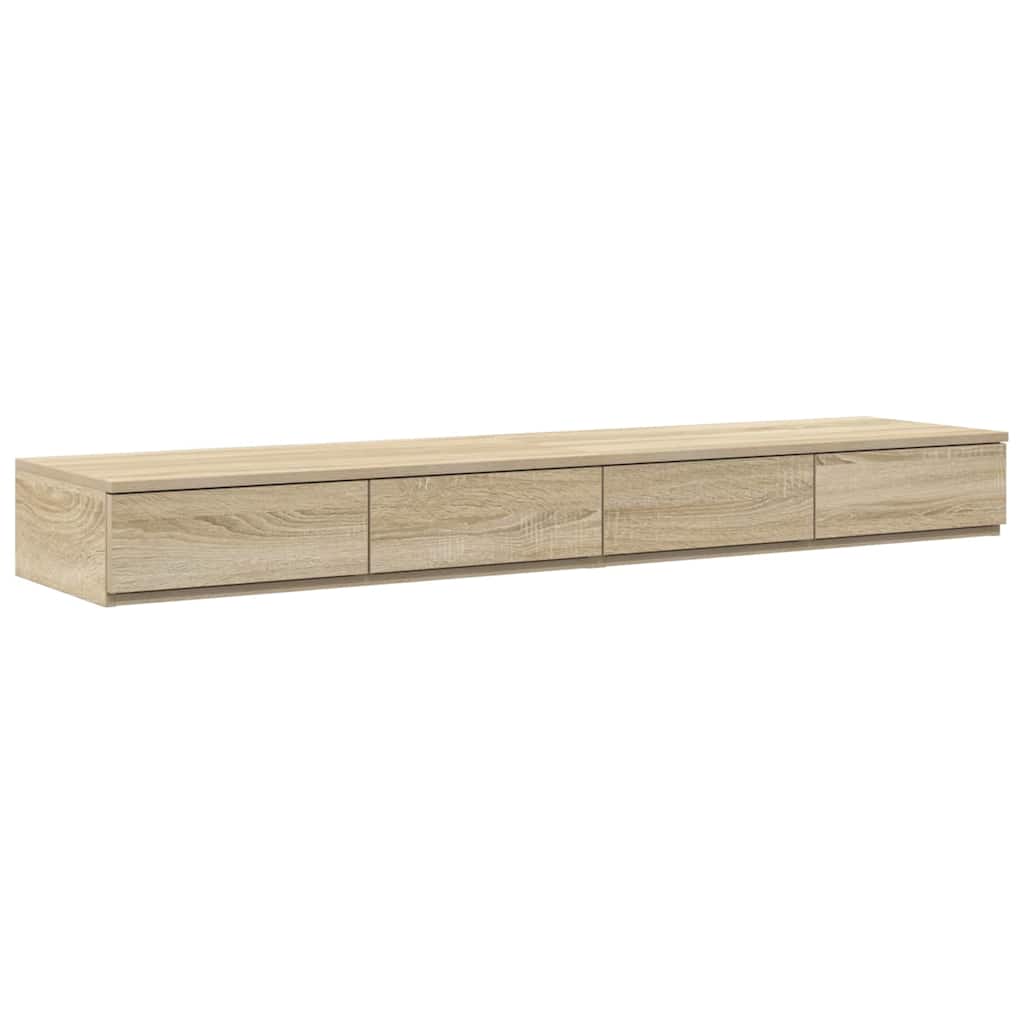 Bed Drawers Sonoma Oak 160 x 36.5 x 16.5 cm Engineered Wood