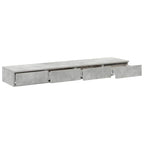 Bed Drawers Concrete Grey 160 x 36.5 x 16.5 cm Engineered Wood