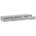 Bed Drawers Grey Sonoma 160 x 36.5 x 16.5 cm Engineered Wood