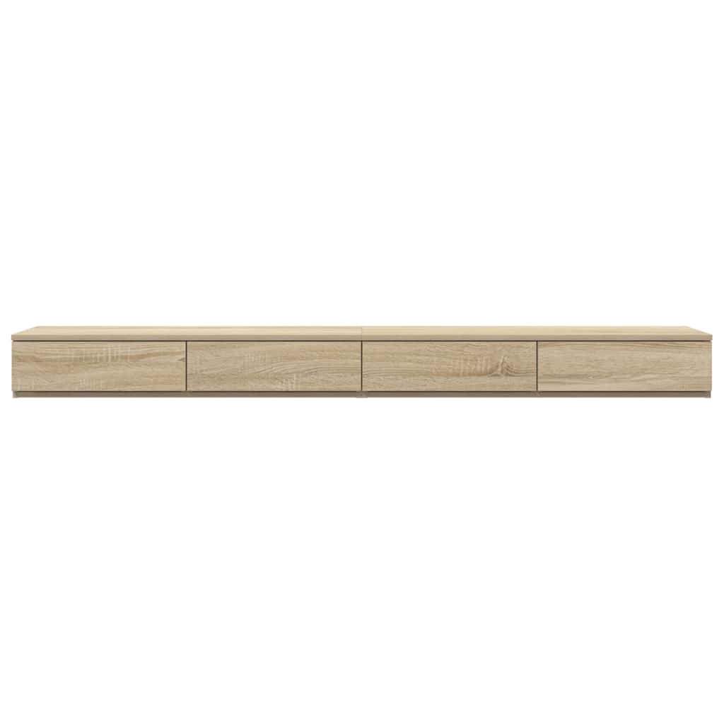 Bed Drawers Sonoma Oak 180 x 36.5 x 16.5 cm Engineered Wood