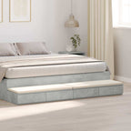 Bed Drawers Concrete Grey 180 x 36.5 x 16.5 cm Engineered Wood