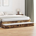 Bed Drawers Smoked Oak 180 x 36.5 x 16.5 cm Engineered Wood
