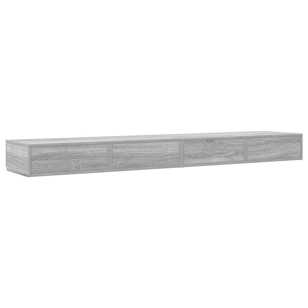 Bed Drawers Grey Sonoma 180 x 36.5 x 16.5 cm Engineered Wood
