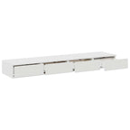 Bed Drawers White 135 x 36.5 x 16.5 cm Engineered Wood