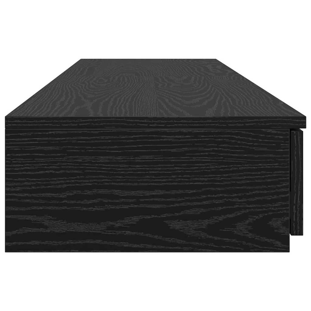 Bed Drawers Black Oak 135 x 36.5 x 16.5 cm Engineered Wood