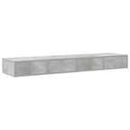 Bed Drawers Concrete Grey 135 x 36.5 x 16.5 cm Engineered Wood