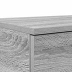 Bed Drawers Grey Sonoma 135 x 36.5 x 16.5 cm Engineered Wood