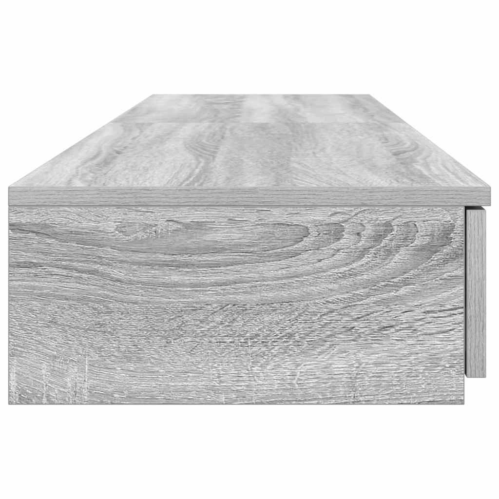 Bed Drawers Grey Sonoma 135 x 36.5 x 16.5 cm Engineered Wood