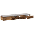 Bed Drawers Old Wood 135 x 36.5 x 16.5 cm Engineered Wood