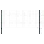 Fence Post 44 pcs Green 140 cm Steel