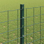 Fence Post 44 pcs Green 160 cm Steel