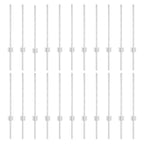 Fence Post 22 pcs Silver 100 cm Steel