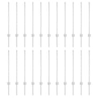 Fence Post 22 pcs Silver 120 cm Steel