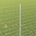 Fence Post 22 pcs Silver 140 cm Steel